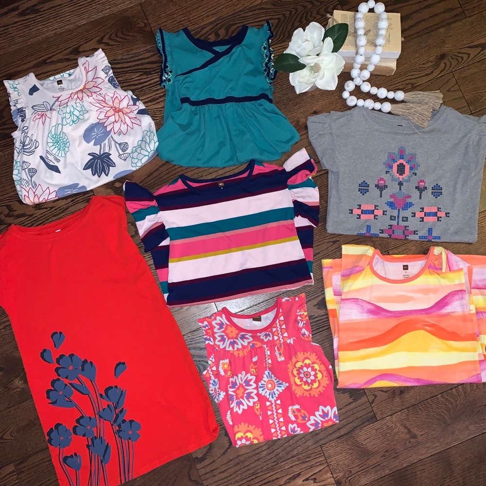 Tea Collection girls short sleeve dresses